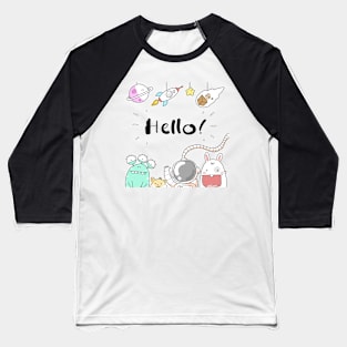 Hello from Space Baseball T-Shirt